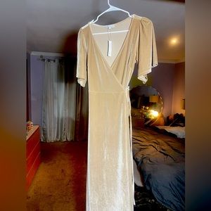 Baltic Born dress Small velvet long wrap